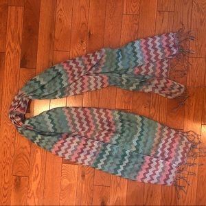 Chevron wrap around scarf